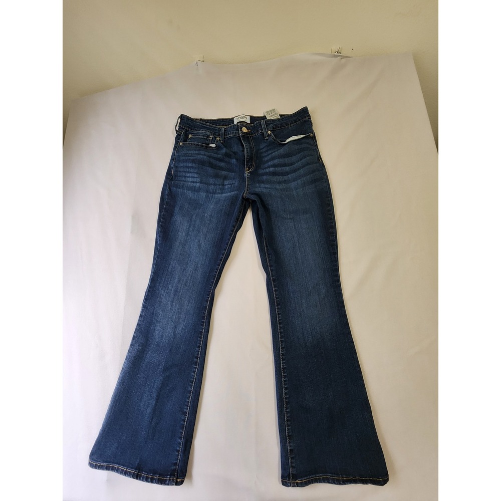Denizen from Levis Mens Mid Rise Bootcut Jeans Dark Wash 16S 33x30 Stretch Denim